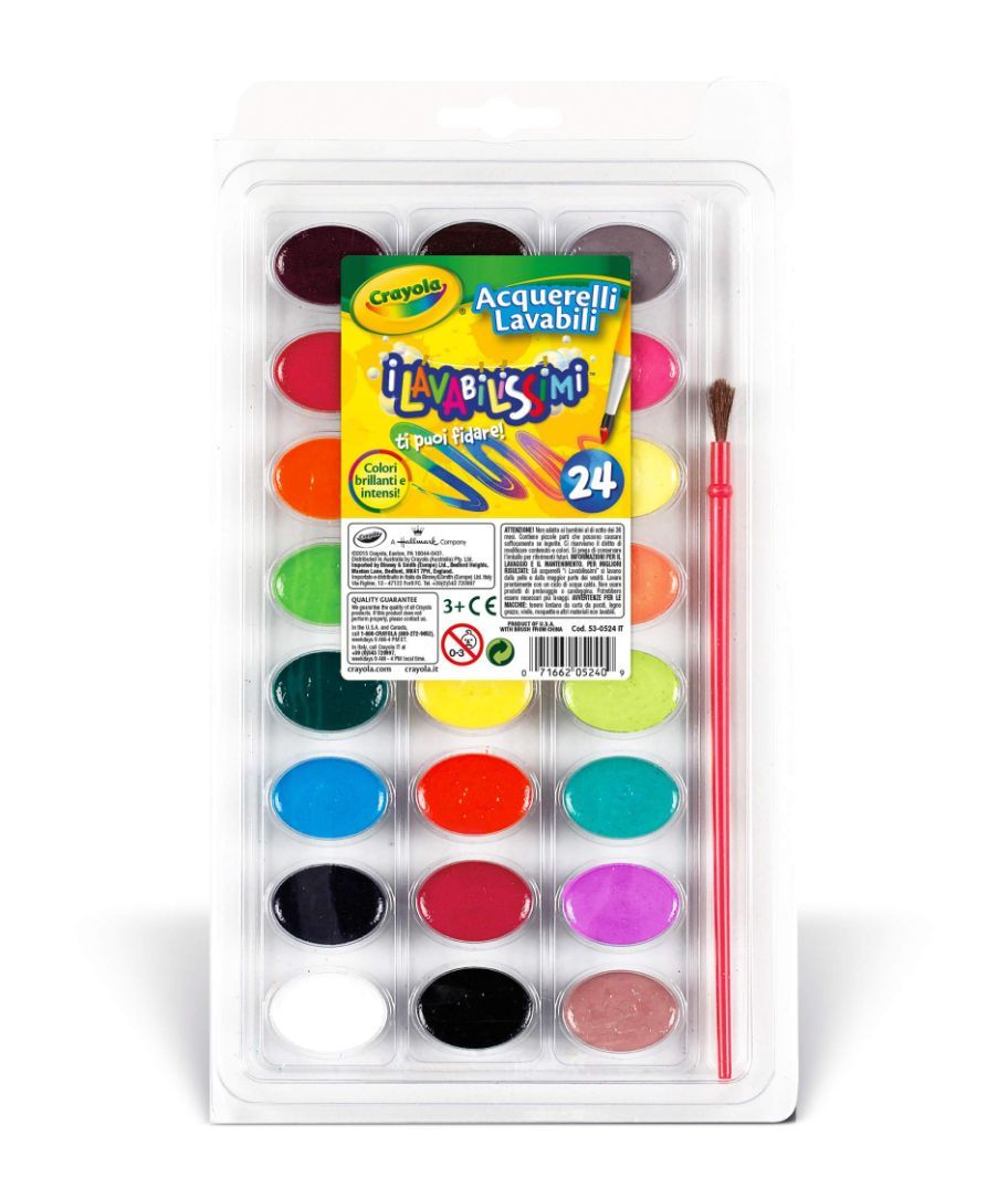 Crayola 24 νερομπογιές πλενόμενες - Crayola