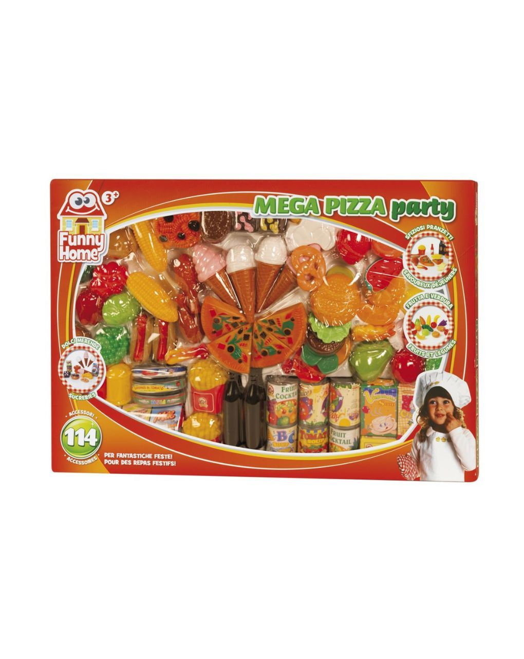 Funny home mega σετ snack party με πίτσα και 114 αξεσουάρ - FunnyHome