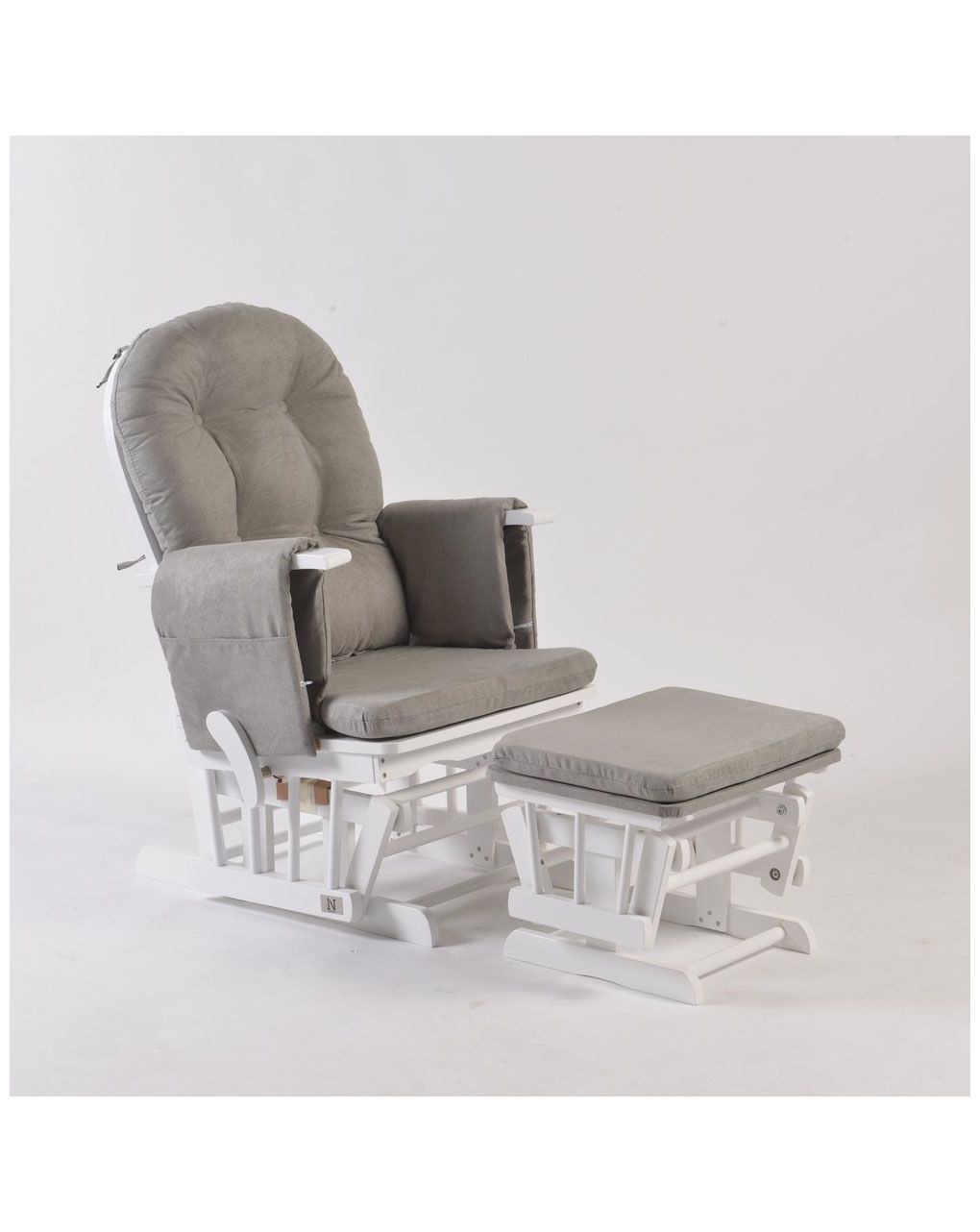 Neonato κουνιστή ξύλινη πολυθρόνα θηλασμού sofia white - Neonato