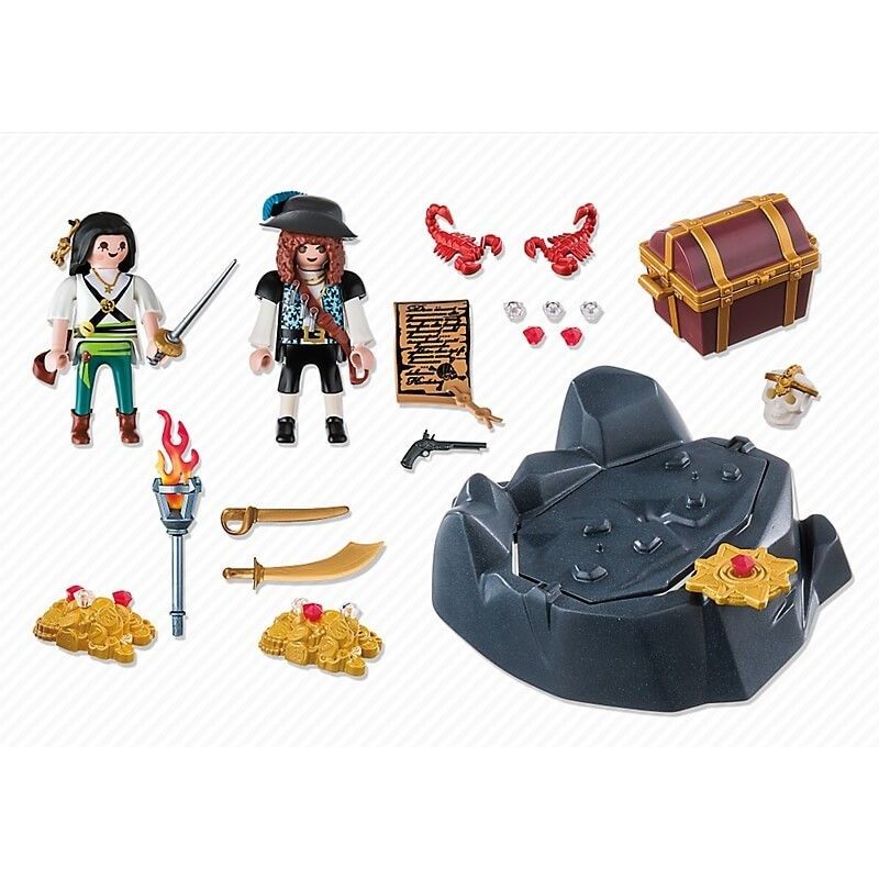 Playmobil pirates κρησφύγετο πειρατικού θησαυρού 6683 - Playmobil, Playmobil Pirates