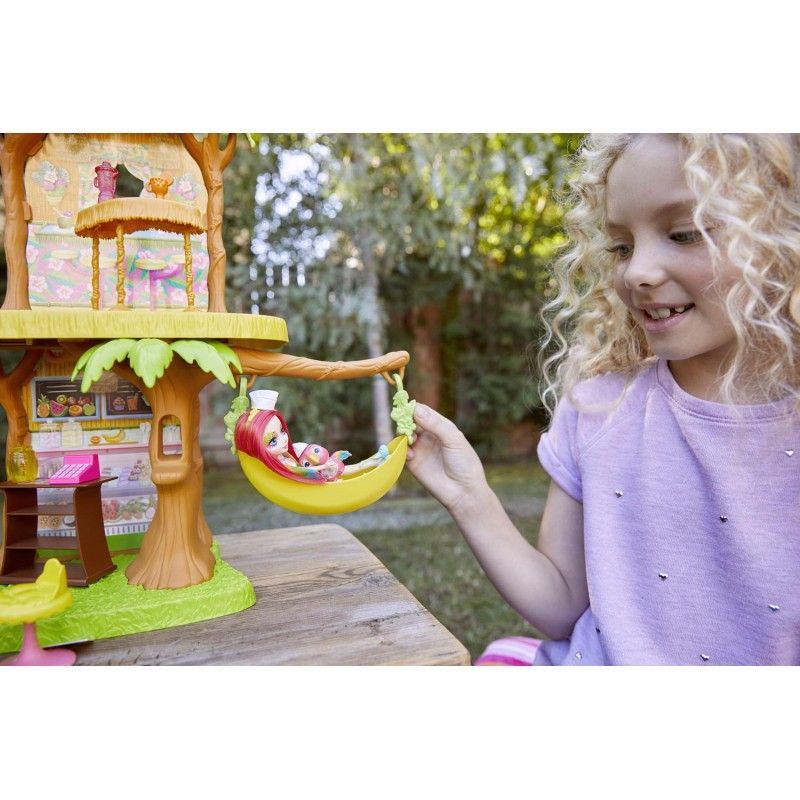 Enchantimals junglewood cafe μπανανόσπιτο - καφετέρια gnc57 - Enchantimals