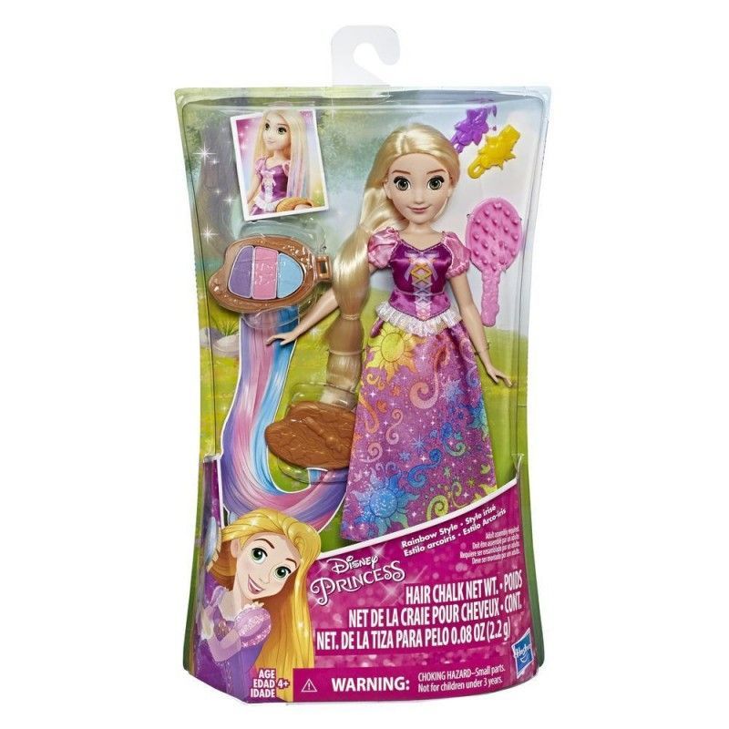 Disney princess rainbow hair rapunzel e4646 - Mattel