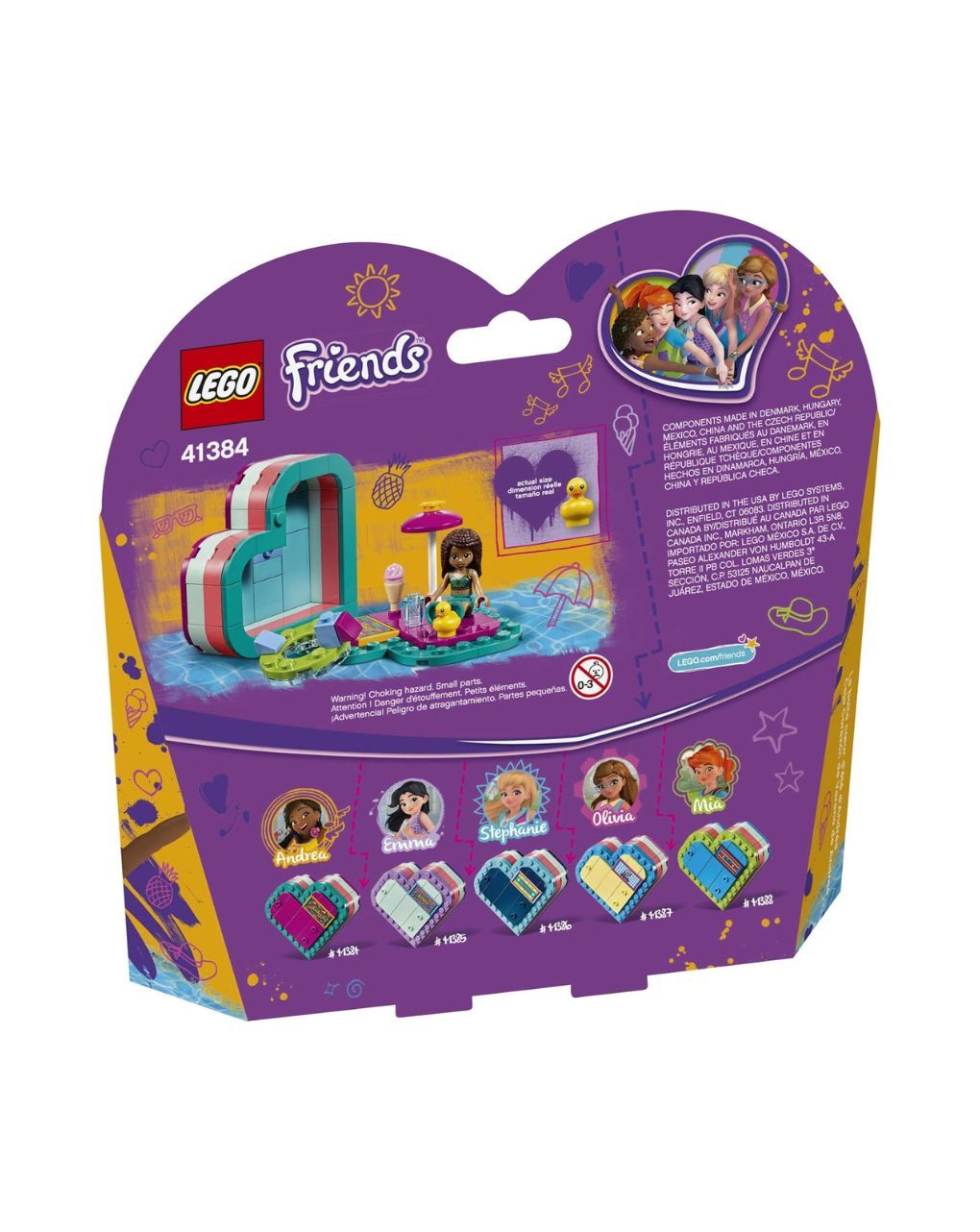 Lego friends καλοκαιρινό κουτί-καρδιά της άντρεα 41384 - Lego, Lego Friends