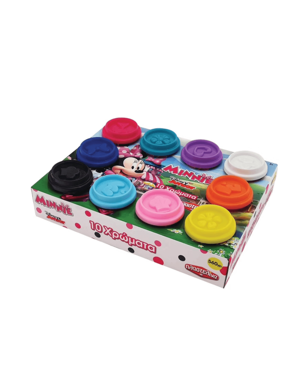 πλαστελίνα 10 βαζάκια πλαστελίνης σε κουτάκι minnie 1045-03575
