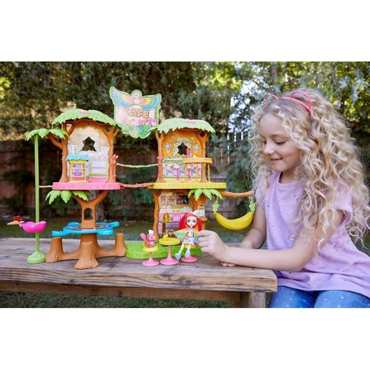 Enchantimals junglewood cafe μπανανόσπιτο - καφετέρια gnc57 - Enchantimals