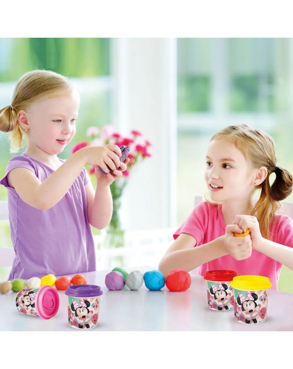 πλαστελίνα 10 βαζάκια πλαστελίνης σε κουτάκι minnie 1045-03575 - Disney