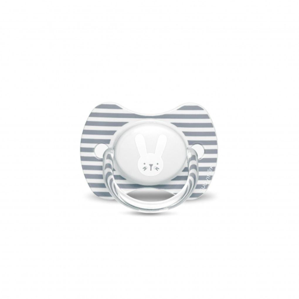 πιπίλα σιλικόνης physio hygge suavinex 6-18μ rabbit grey - Suavinex