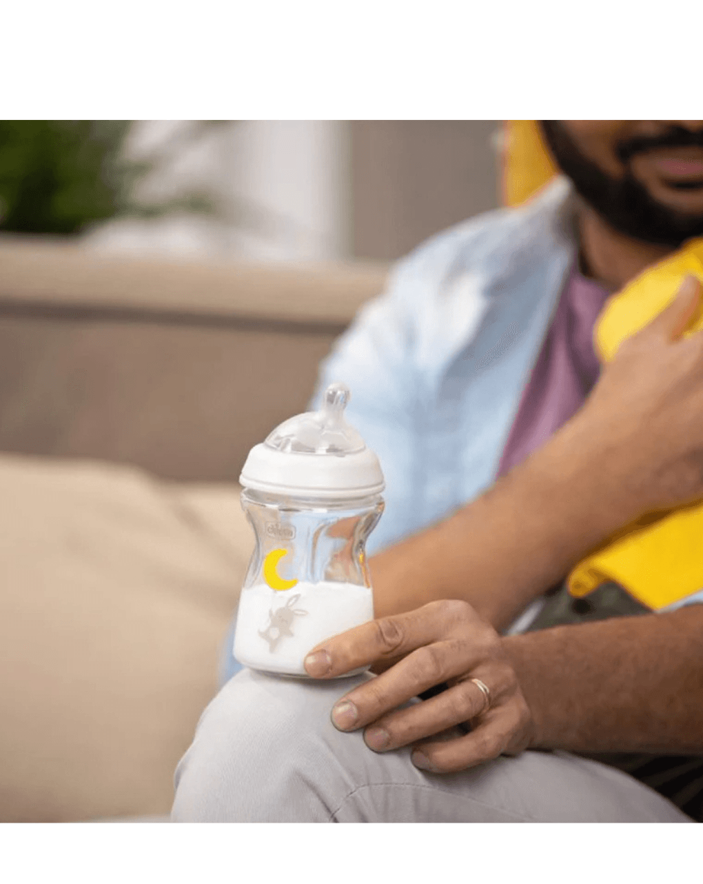 μπιμπερό γυάλινο natural feeling 250 ml θηλή σιλικόνης - Chicco