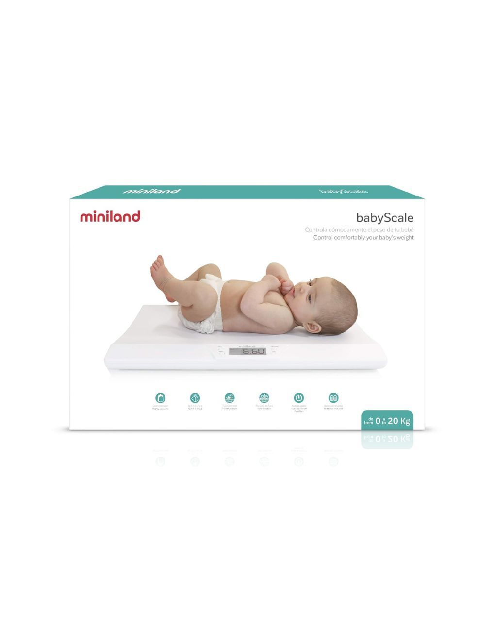 Miniland ζυγαριά baby scale 20kg ml89187 - Miniland