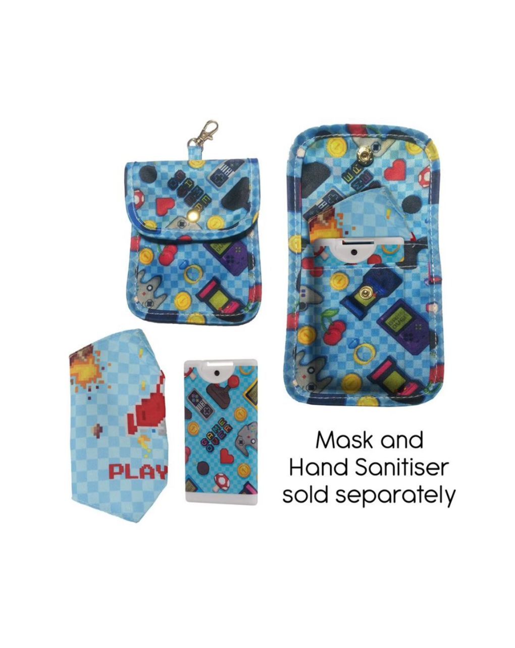 Puckator - θήκη για μάσκα και αντισηπτικό game over - Puckator