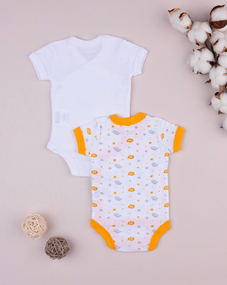 βρεφικά κορμάκια πακέτο x2 με ζωάκια unisex - Prénatal