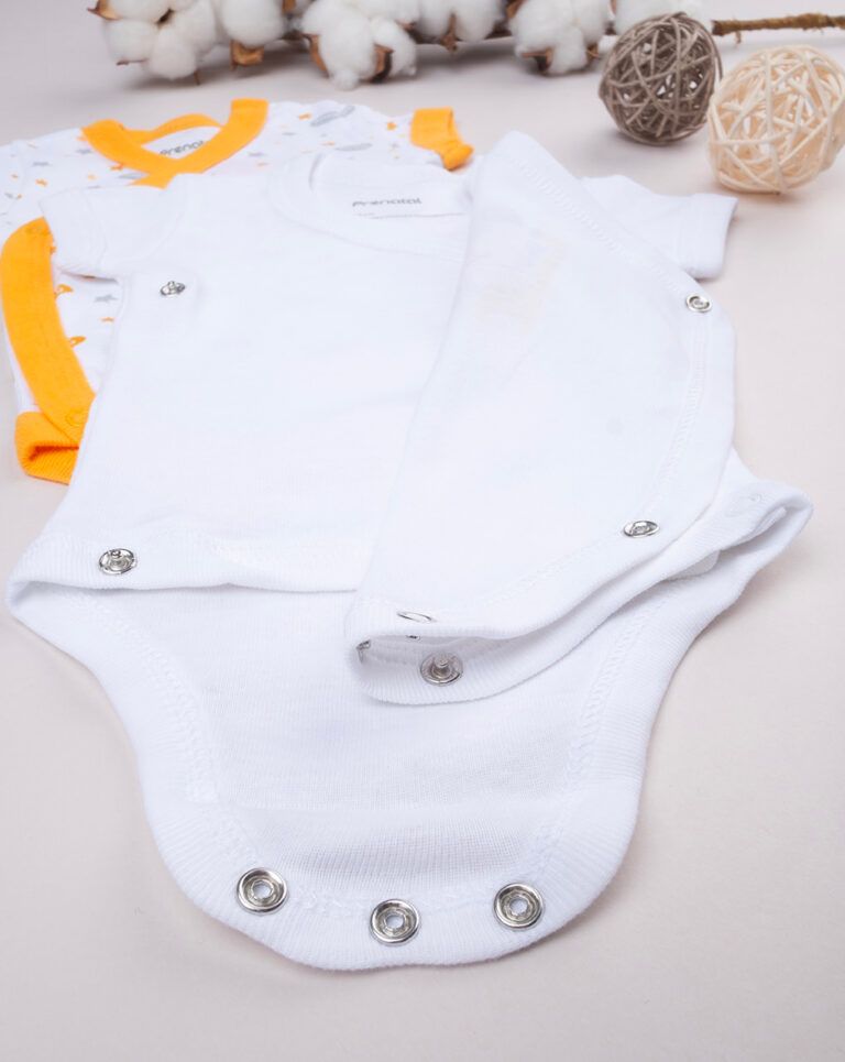 βρεφικά κορμάκια πακέτο x2 με ζωάκια unisex - Prénatal