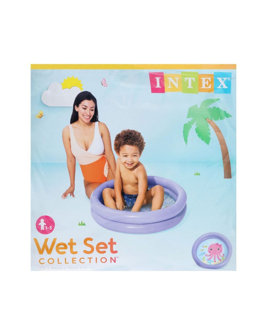 Intex φουσκωτή πισίνα 61x15cm (1-3 ετών) 59409 (διάφορα σχέδια) - Intex