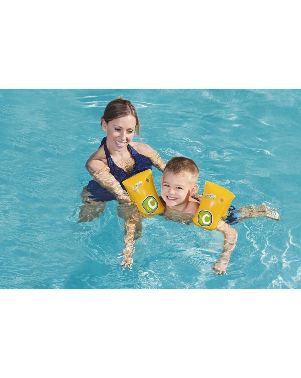 Bestway μπρατσάκια swim safe abc step c 30x15cm - Bestway