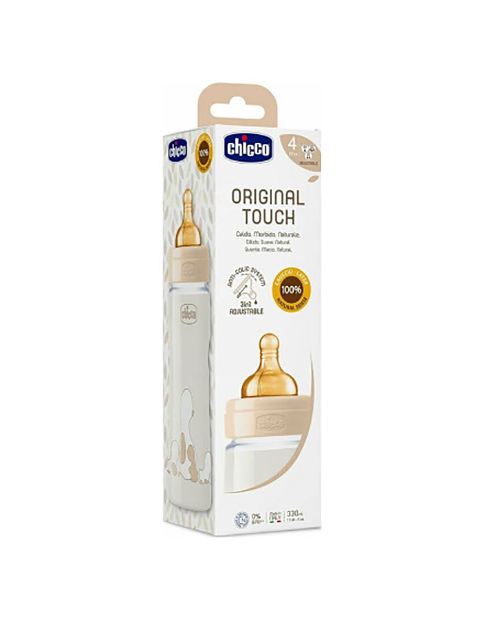 Chicco πλαστικό μπιμπερό original touch κατά των κολικών unisex 330 ml - Chicco