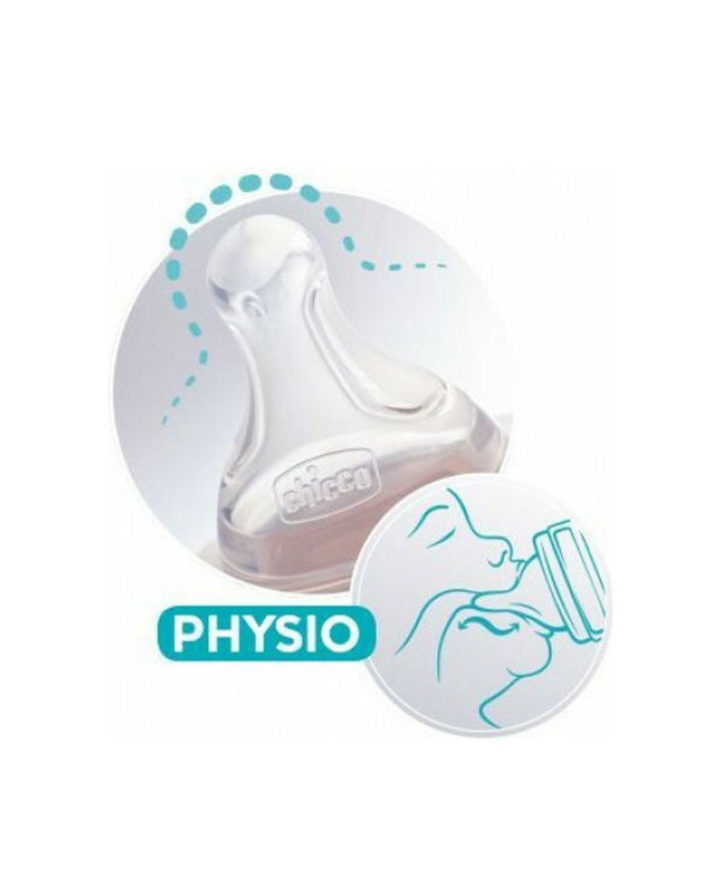 Chicco θηλή σιλικόνης p5 2m+ μέτρια ροή 2τμχ b50-20323-00 - Chicco