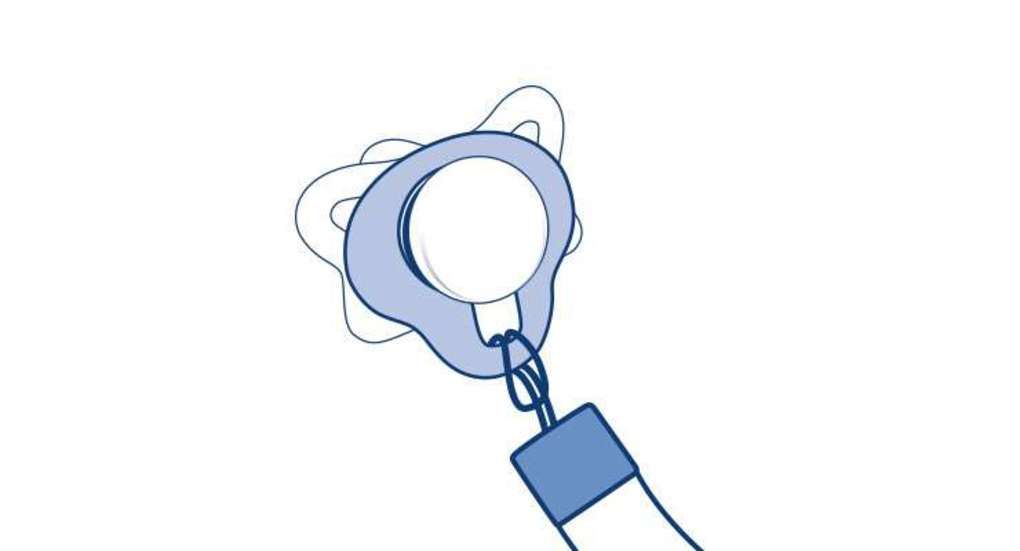 κλιπ πιπίλας fashion σιέλ 0+ - Chicco