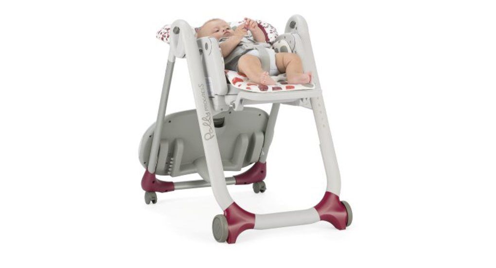 καρεκλάκι φαγητού polly progress cherry 4 ρόδες - Chicco