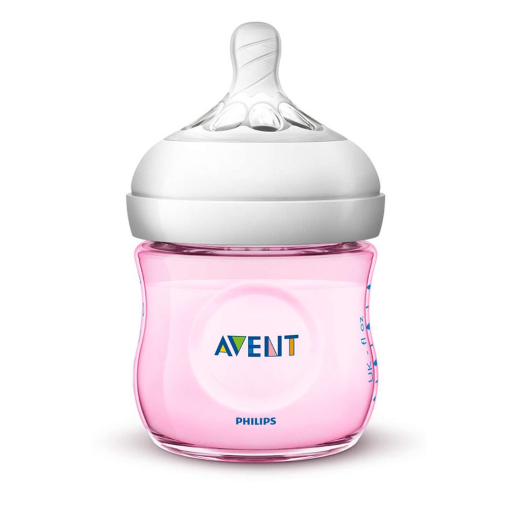 Philips-avent πλαστικό μπιμπερό natural 125 ml 0μ+ ροζ - Philips Avent
