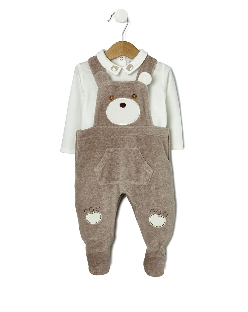 σετ σενίλ μπούζα και σαλοπέτα με αρκουδάκι 658185 - Prénatal