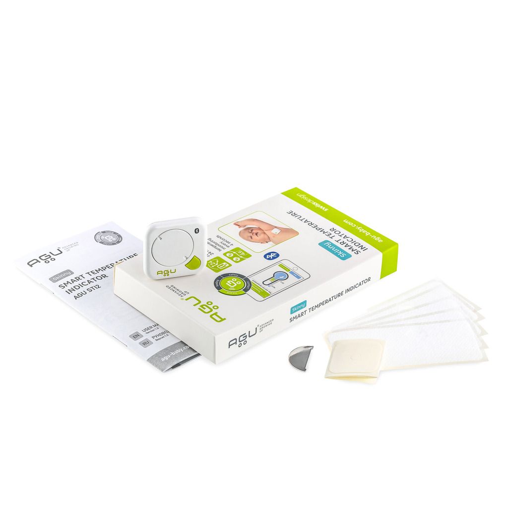 θερμόμετρο για βρέφη με αυτοκόλλητα agu smart on-body - Agu