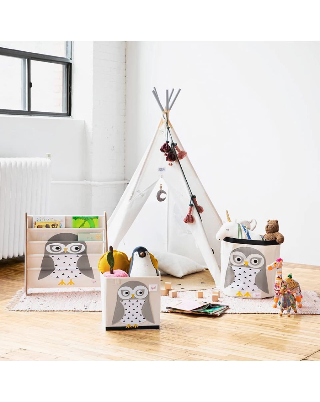 3sprouts καλάθι αποθήκευσης owl 0317-ibnsno - 3 sprouts