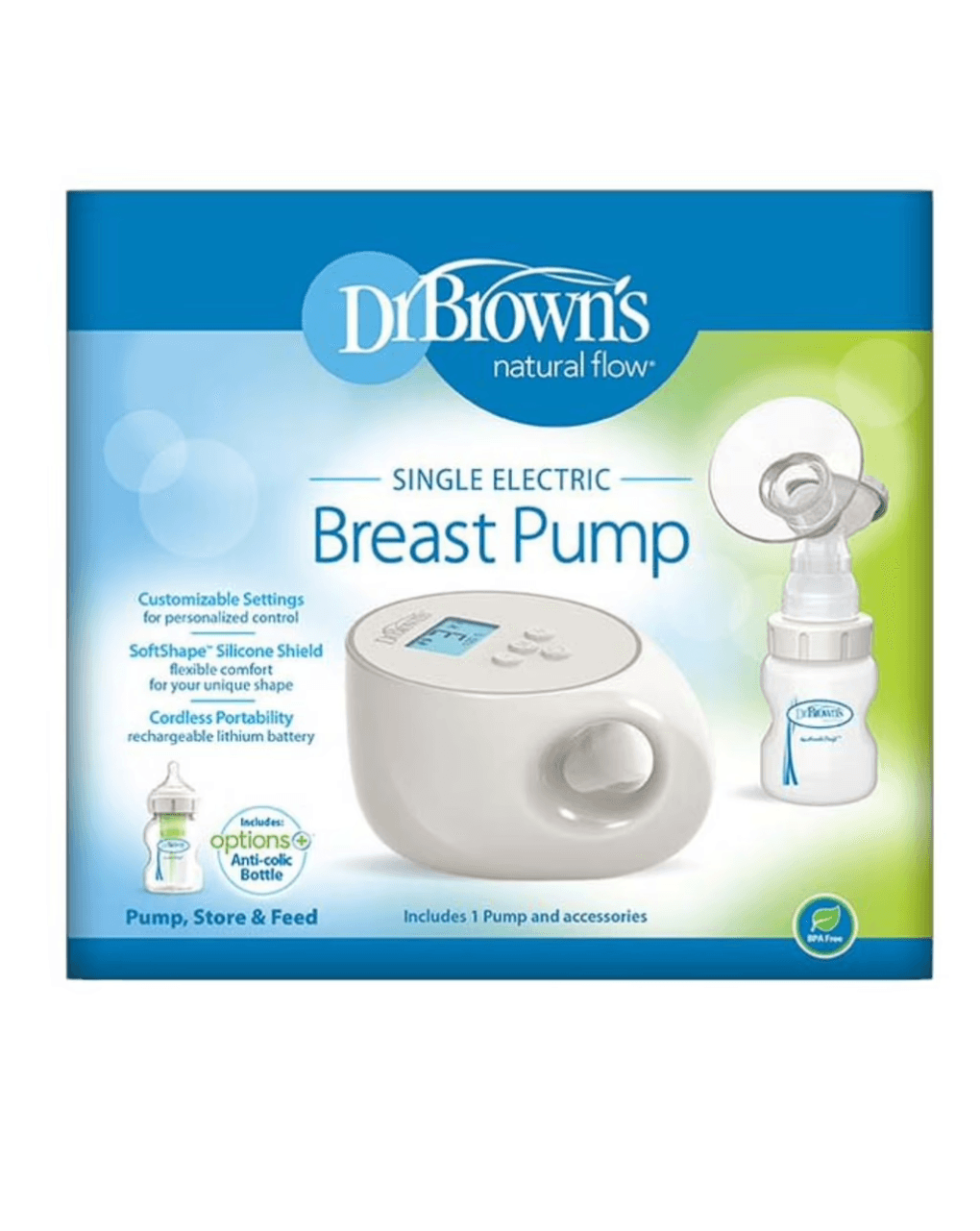 Dr. brown's ηλεκτρικό θήλαστρο μονής άντλησης 112.70.1hc.319 - Dr Browns