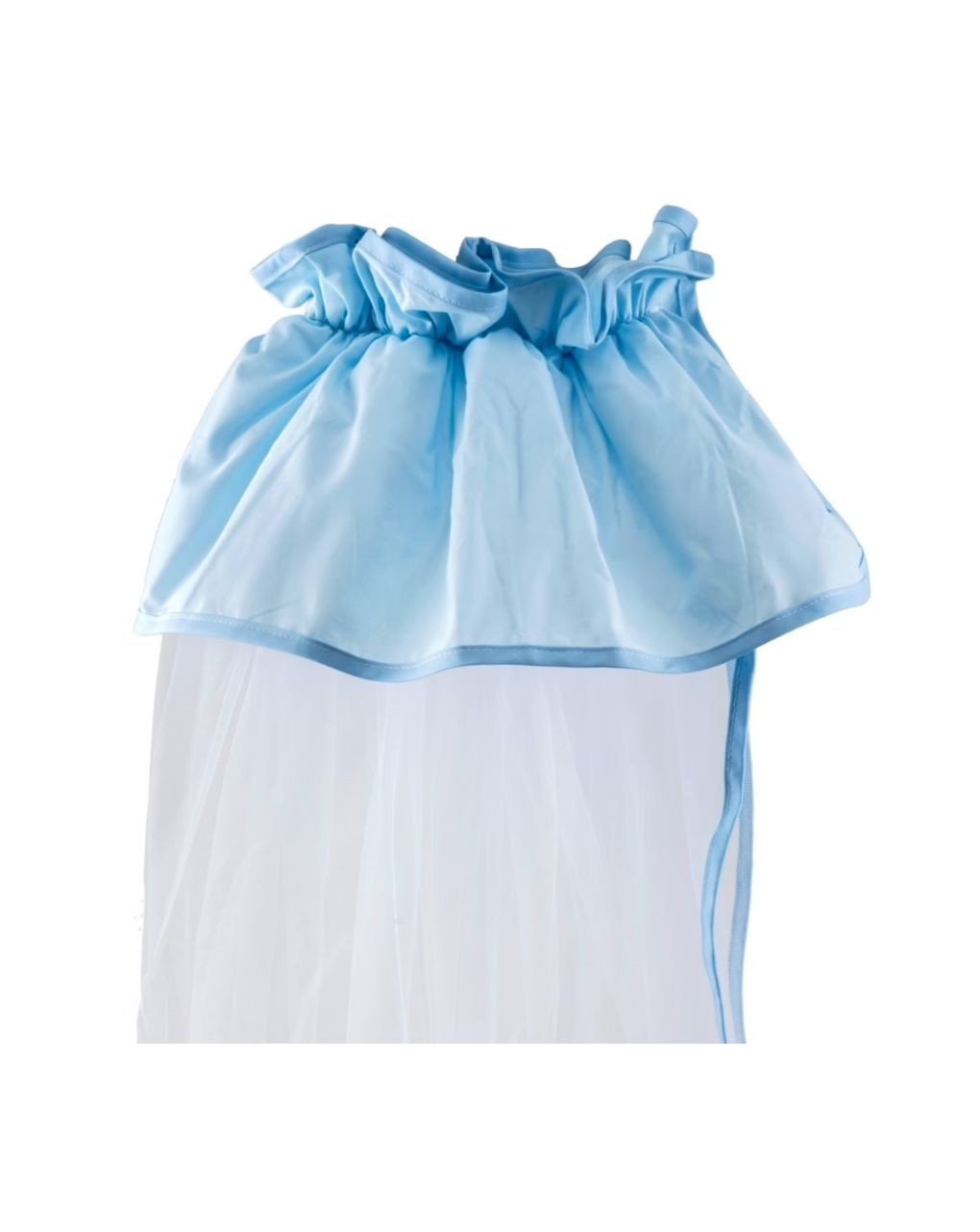 ο κόσμος του μωρού - κουνουπιέρα κρεβατιού 180x540 σιέλ