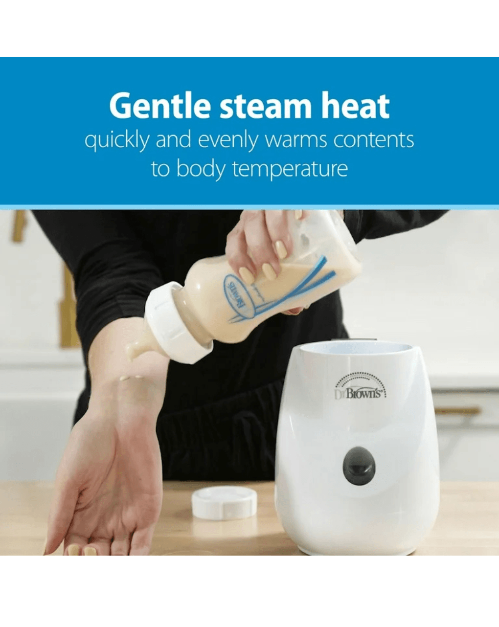 Dr. brown's insta-feed θερμαντήρας μπιμπερό & βρεφικής τροφής με λειτουργία αποστείρωσης ac185 - Dr Browns