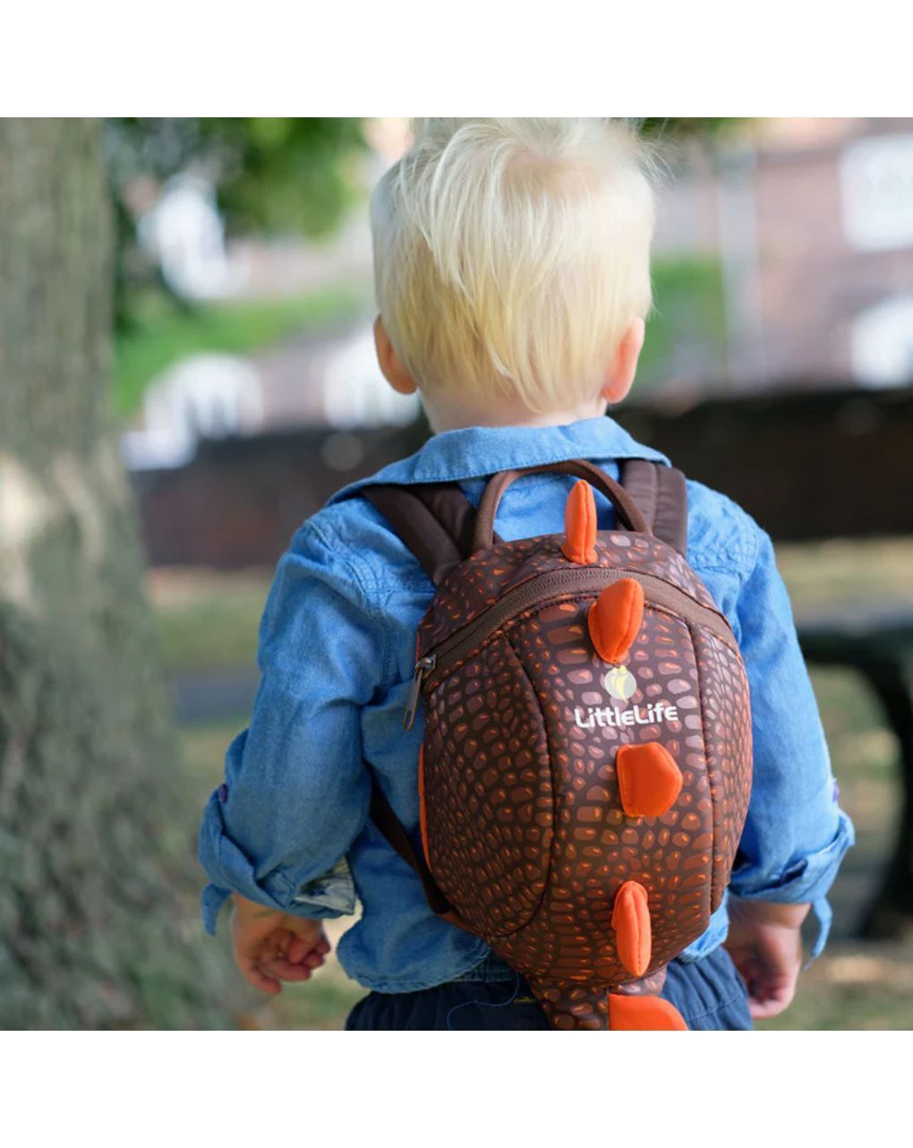 Littlelife παιδική τσάντα πλάτης με λουράκι ασφαλείας δεινόσαυρος  2lt  l10814 - Little Life