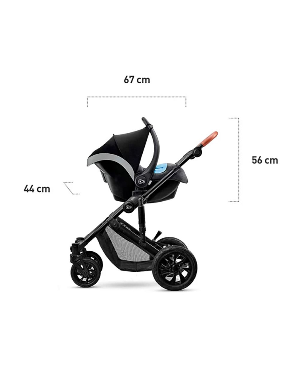 Kinderkraft σύστημα μετακίνησης trio prime navy με τσάντα για τη μαμά - Kinderkraft