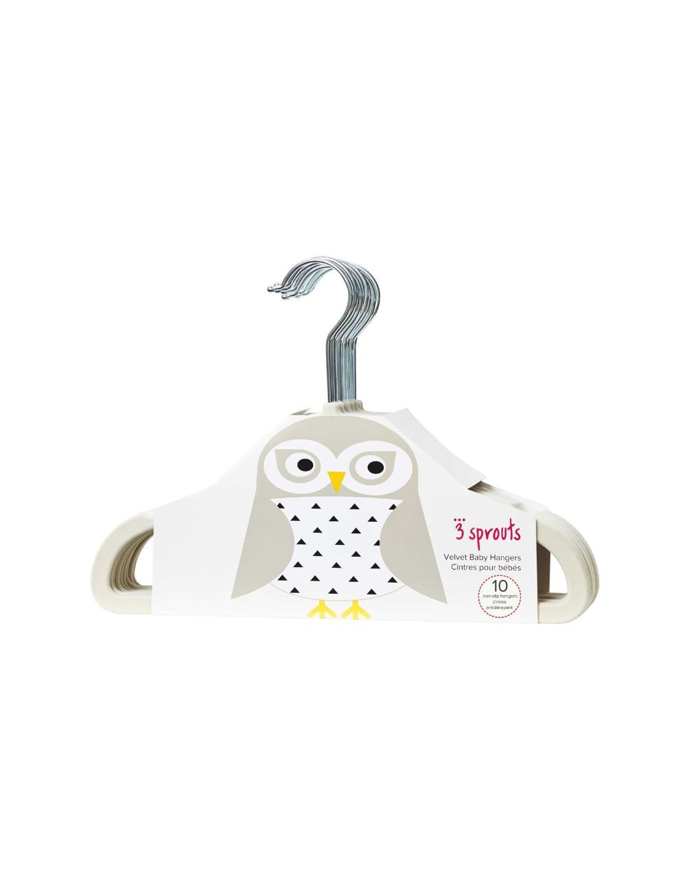 3sprouts κρεμάστρες owl 10τμχ - 3 sprouts