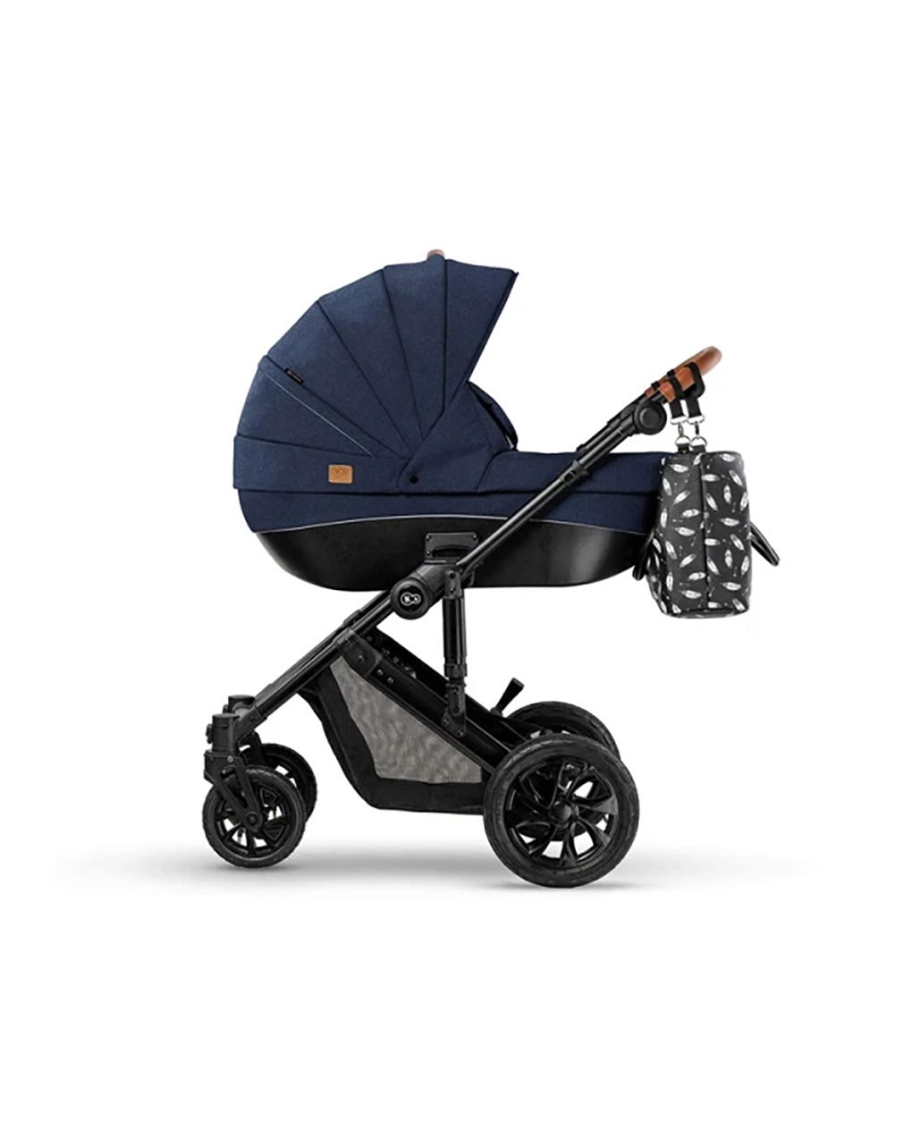 Kinderkraft σύστημα μετακίνησης trio prime navy με τσάντα για τη μαμά - Kinderkraft