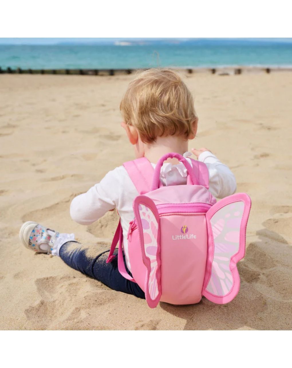 Littlelife παιδική τσάντα πλάτης με λουράκι ασφαλείας πεταλούδα l10860 - Little Life