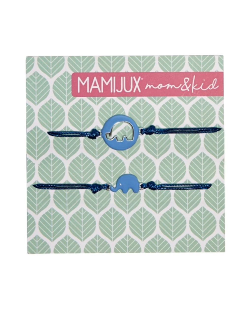 Mamijux  βραχιόλι mom & kid σχέδιο μπλέ ελεφαντάκι