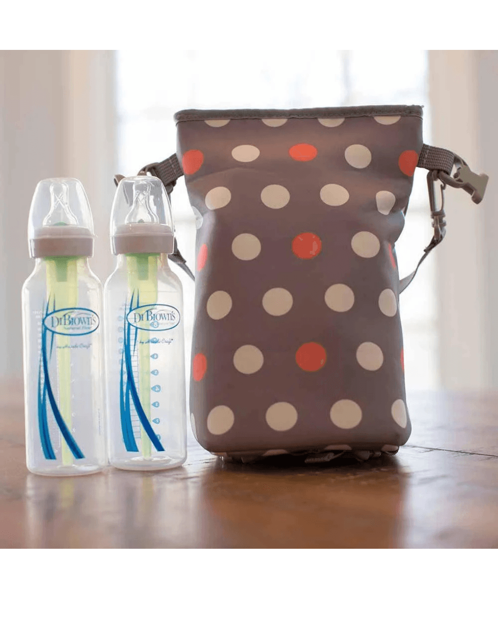 Dr. brown's ισοθερμική τσάντα μπιμπερό polka dot 112.70.1hc.238 - Dr Browns