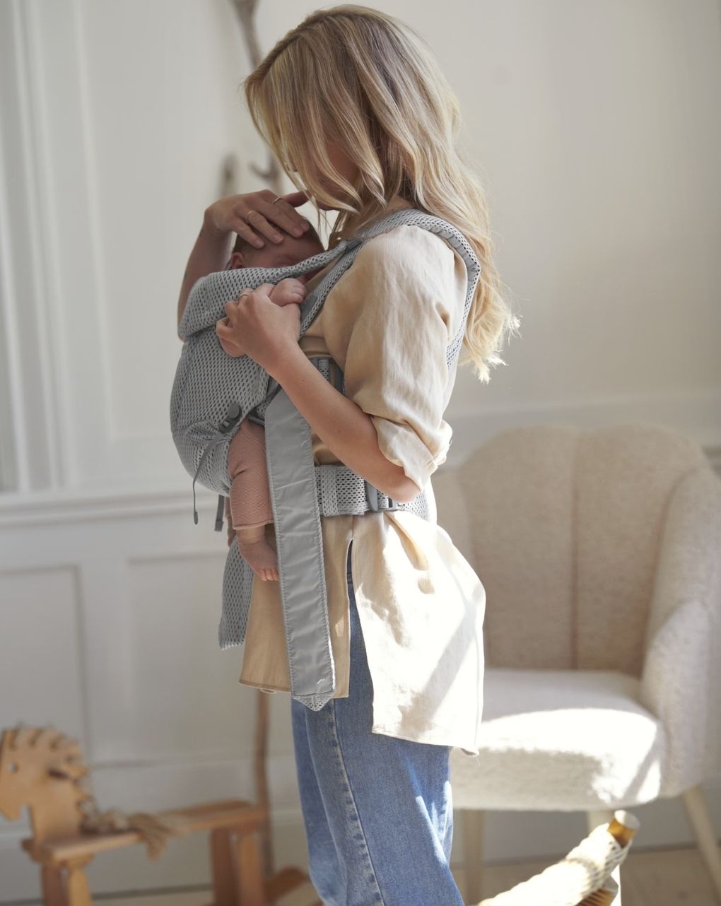 Babybjörn μάρσιπος move 3d mesh grey 99018 - Baby Bjorn