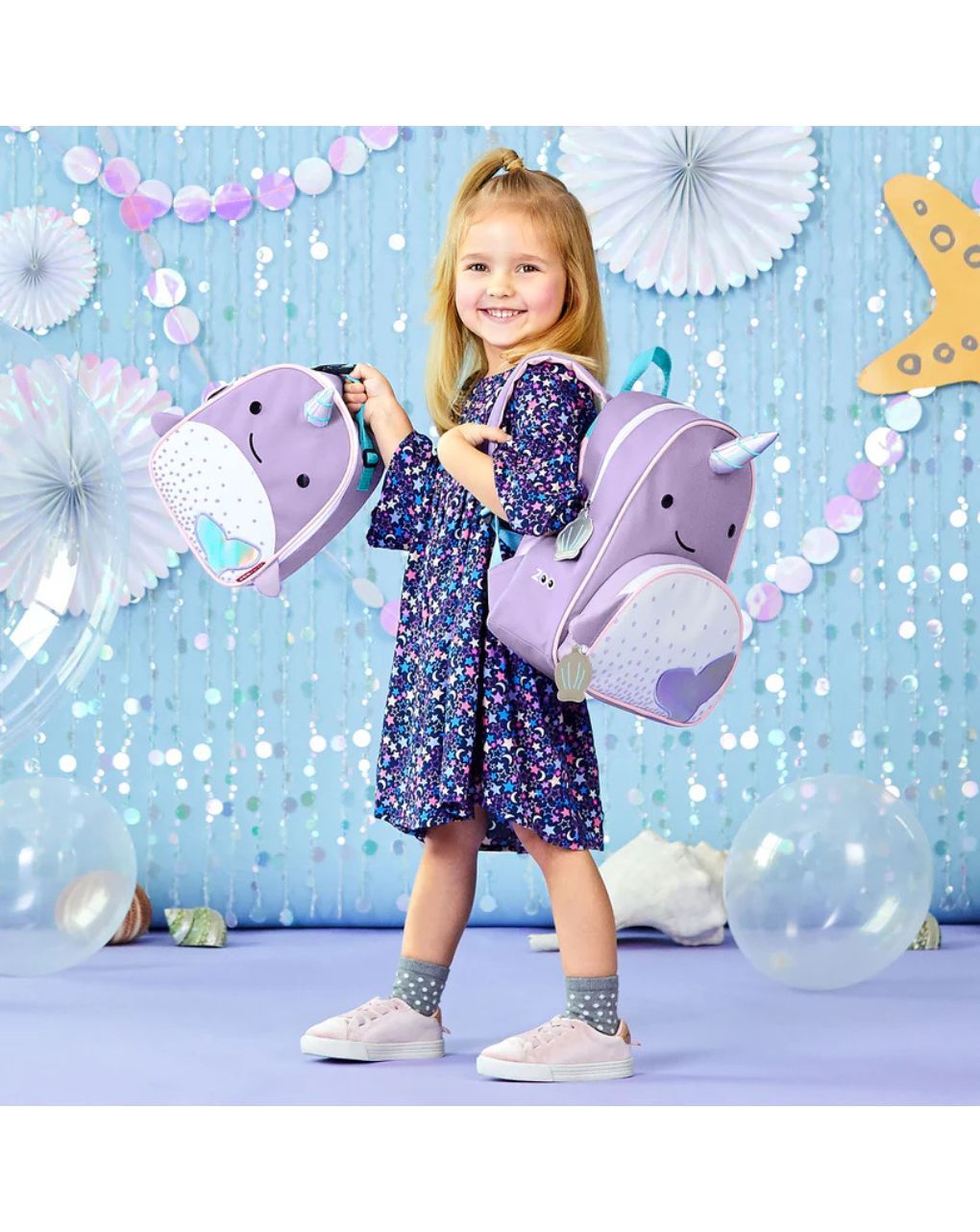 Skip hop zoo παιδική τσάντα πλάτης narwhal 29-2902001-30 - SKIP HOP