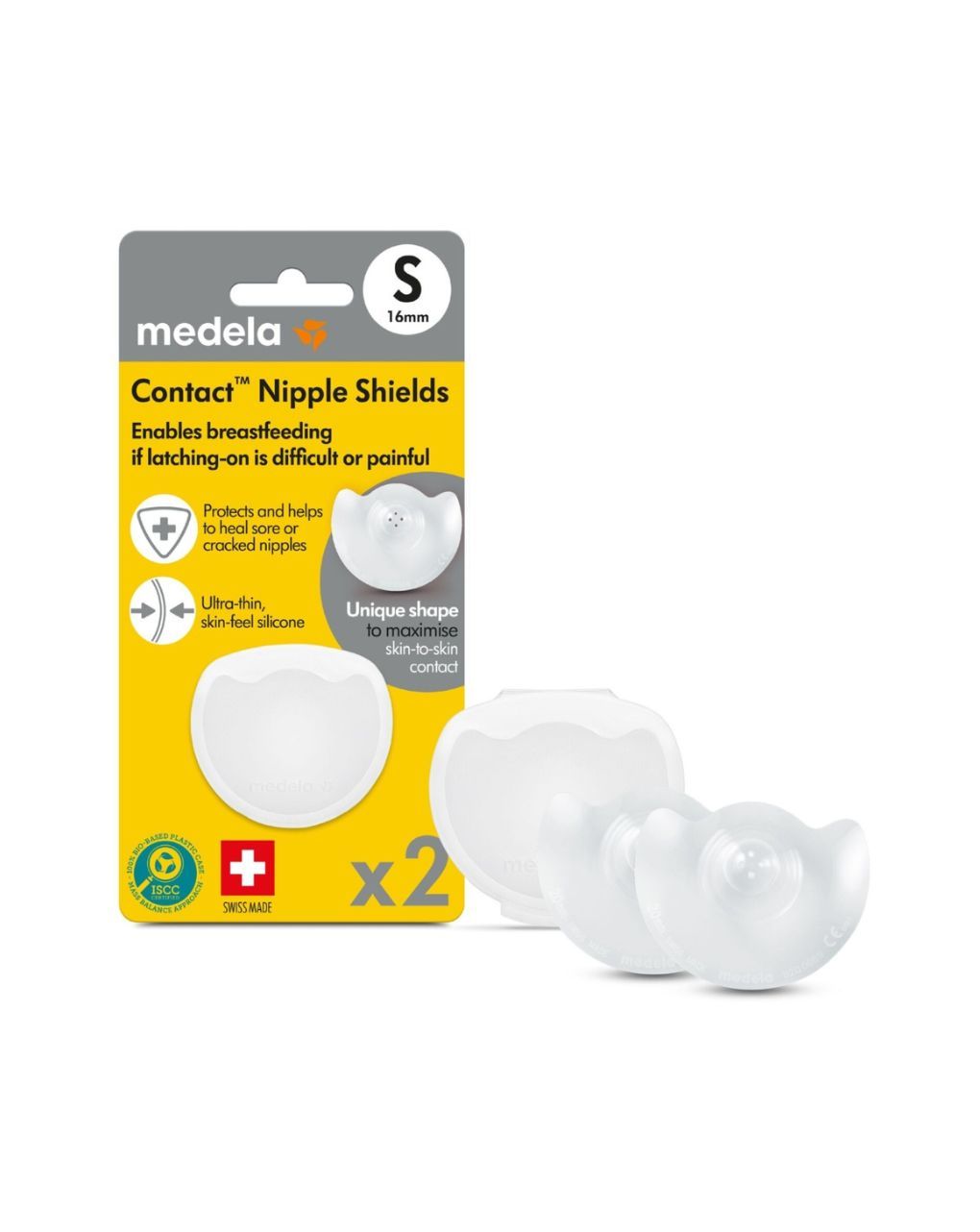 Medela ψευδοθηλές contact™ nipple shields (small) 2τμχ - Medela