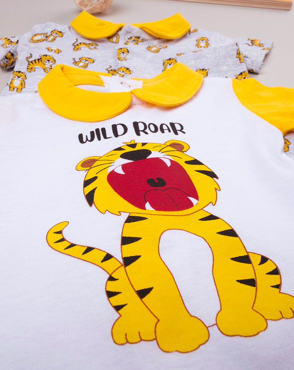 βρεφικά φορμάκια κοντά με τίγρεις για αγόρι - Prénatal