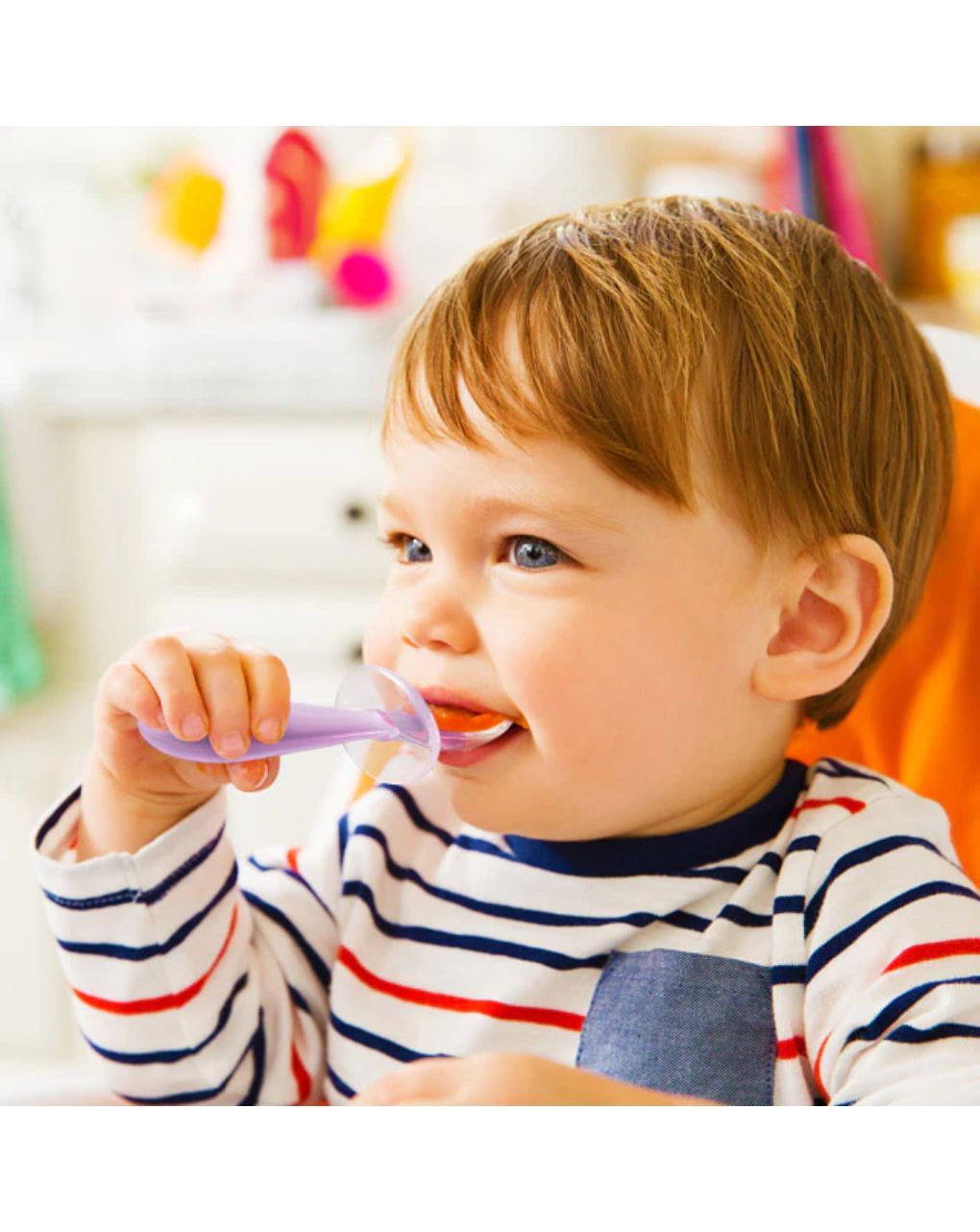 Munchkin κουτάλια σιλικόνης 2τμχ 6m+ (2 σχέδια) 11220 - Munchkin