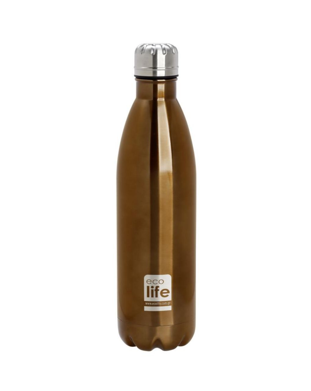 Ecolife μεταλλικός θερμός 750ml bronze 33-bo-3003