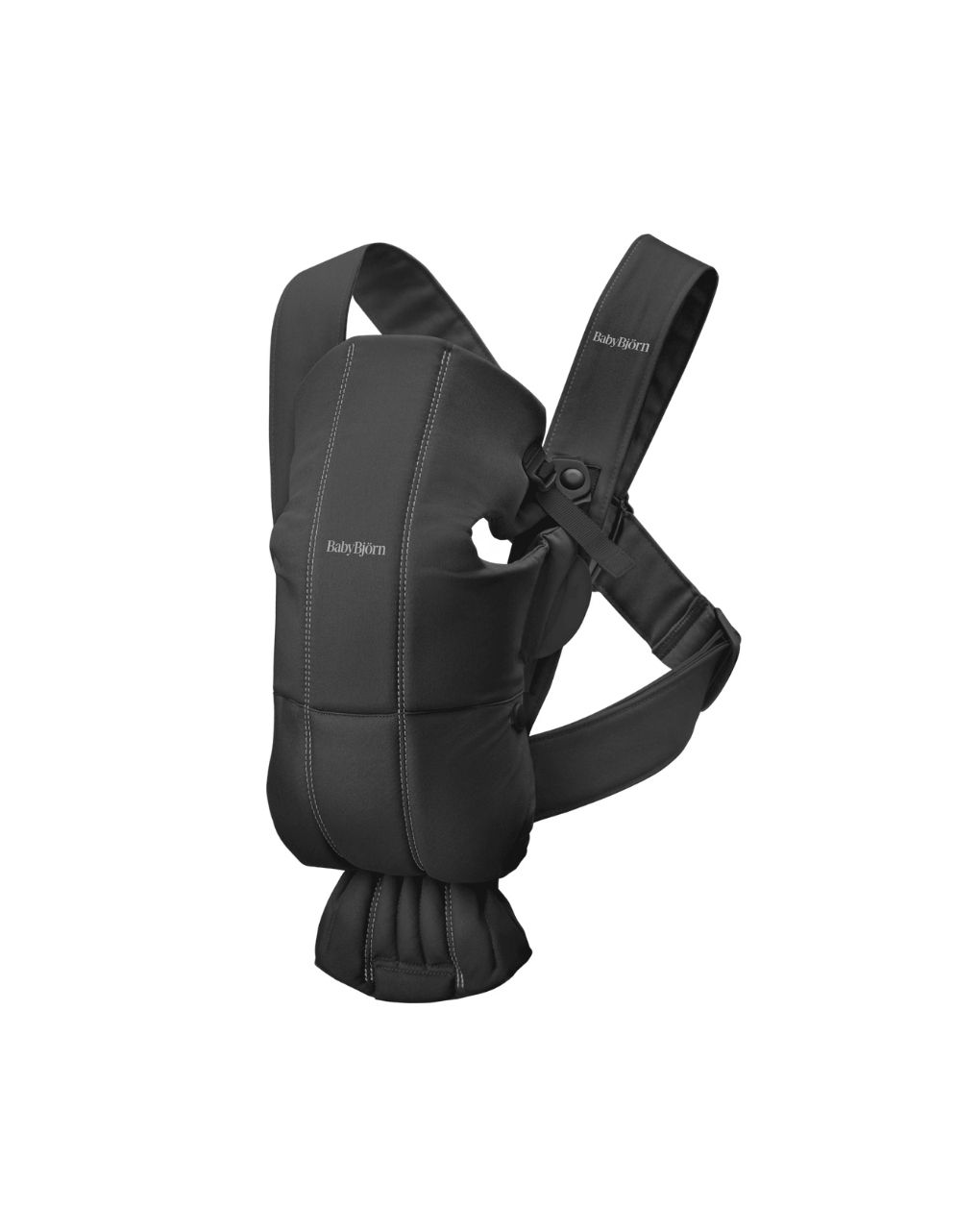 Babybjörn μάρσιπος mini cotton black 021056 - Baby Bjorn