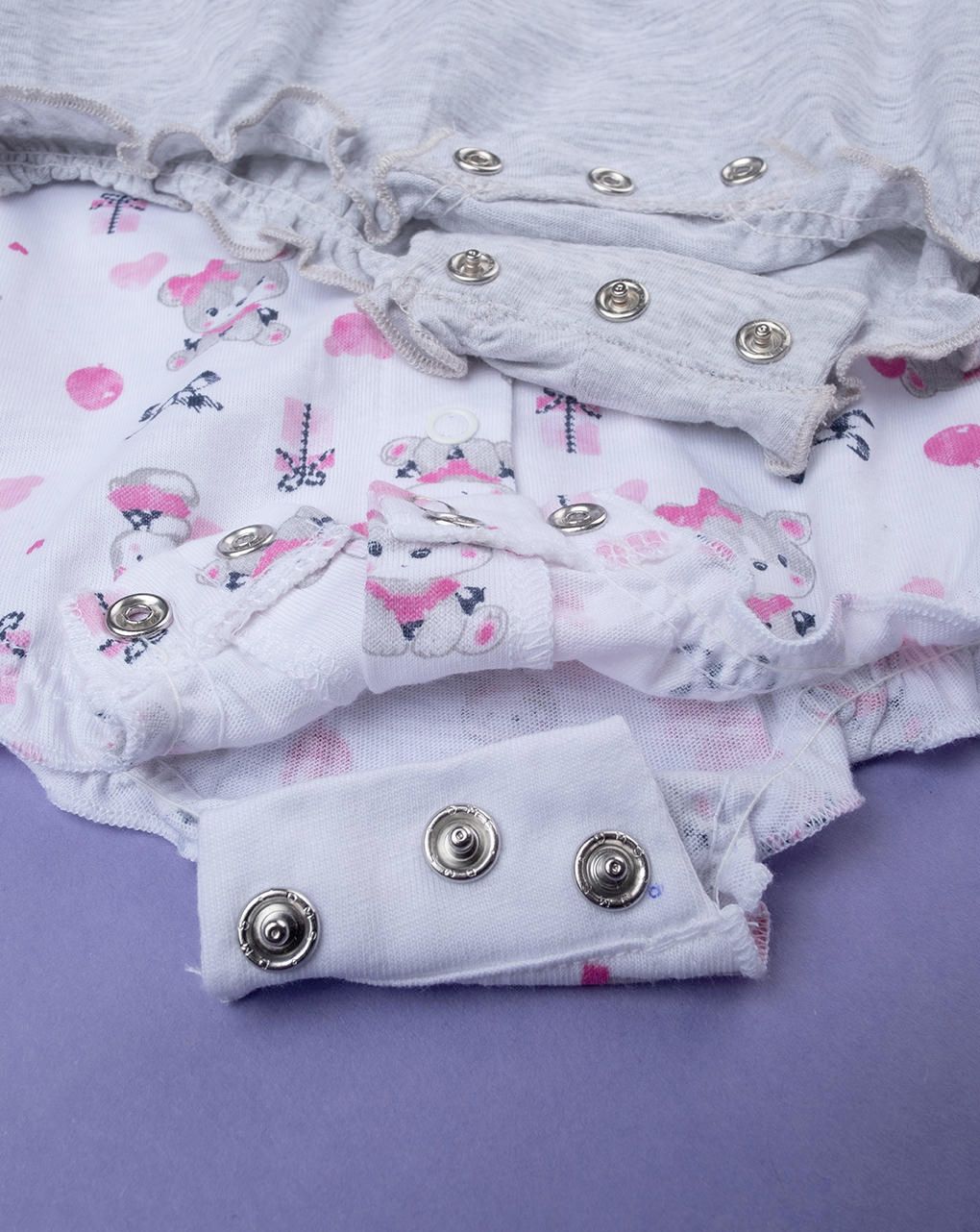 βρεφικά φορμάκια κοντά με αρκουδάκια πακέτο x2 τμχ για κορίτσι - Prénatal