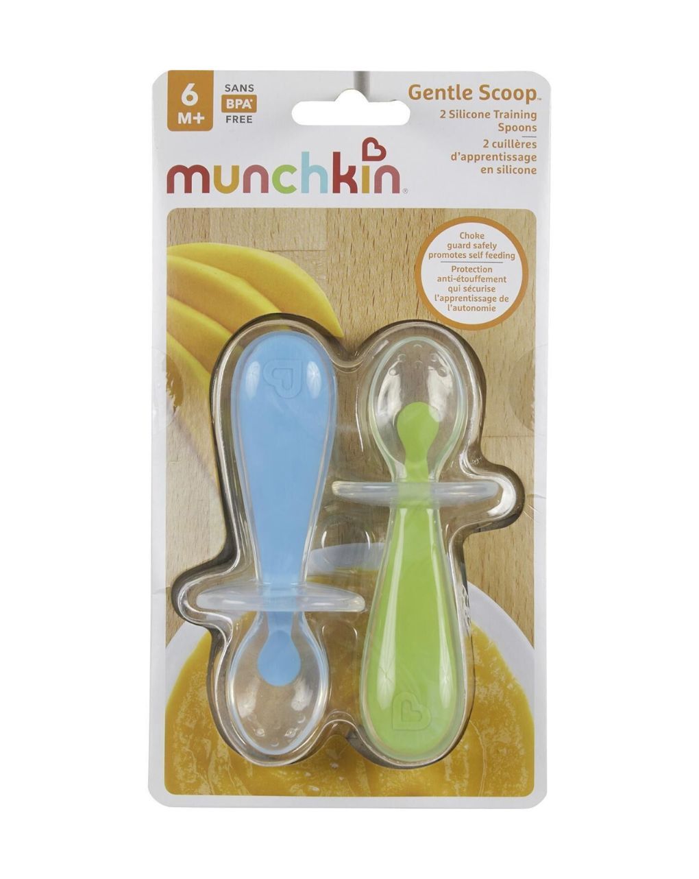 Munchkin κουτάλια σιλικόνης 2τμχ 6m+ (2 σχέδια) 11220 - Munchkin