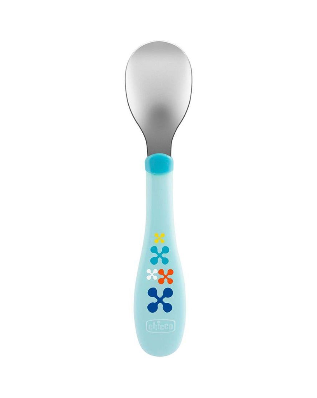 Chicco metal cutlery mix & match μπλέ πιρούνι-κουτάλι 18m+ 2τμχ f05-16102-20 - Chicco
