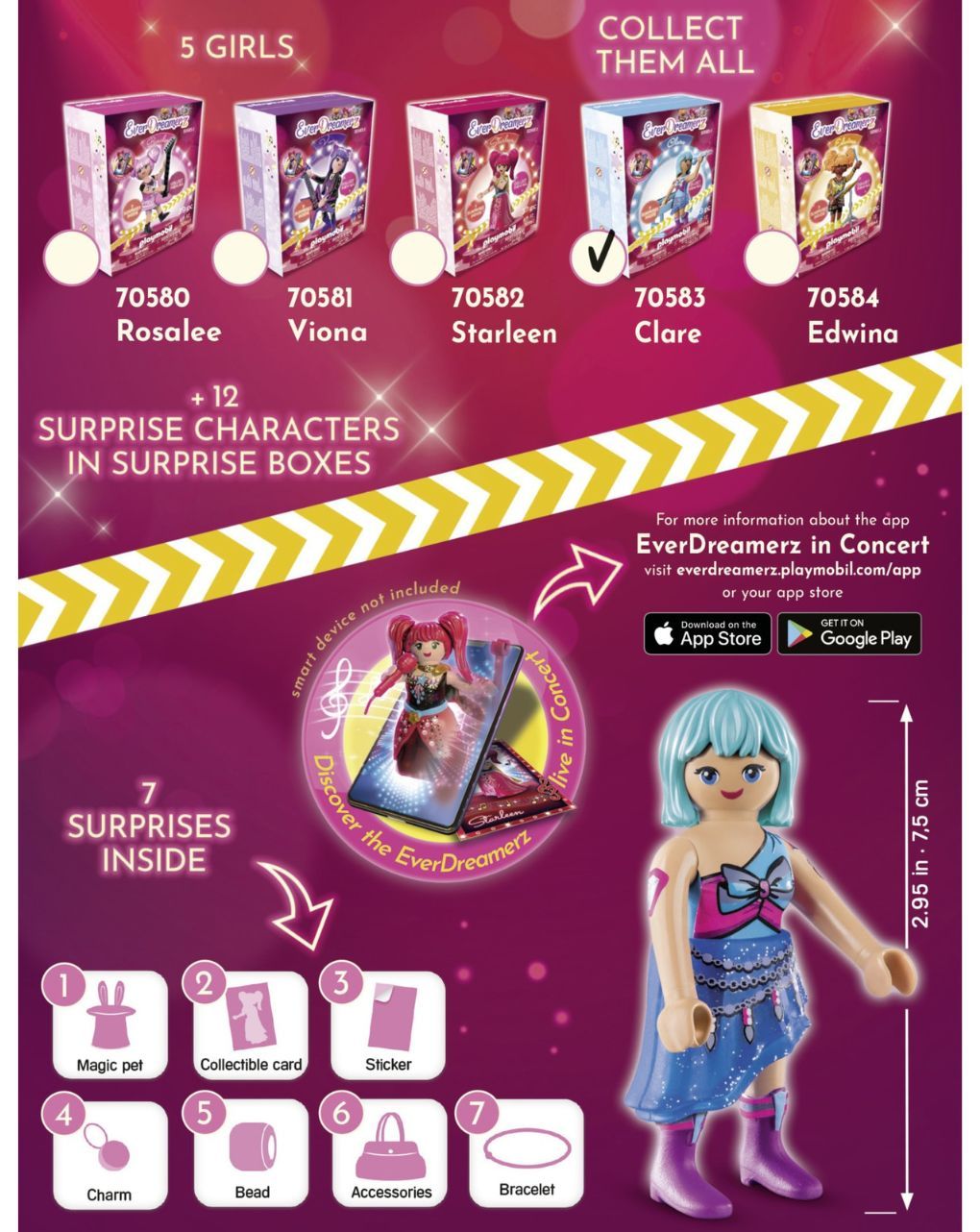 Playmobil everdreamerz clare - μουσικός κόσμος 70583 - Playmobil, Playmobil Εverdreamerz