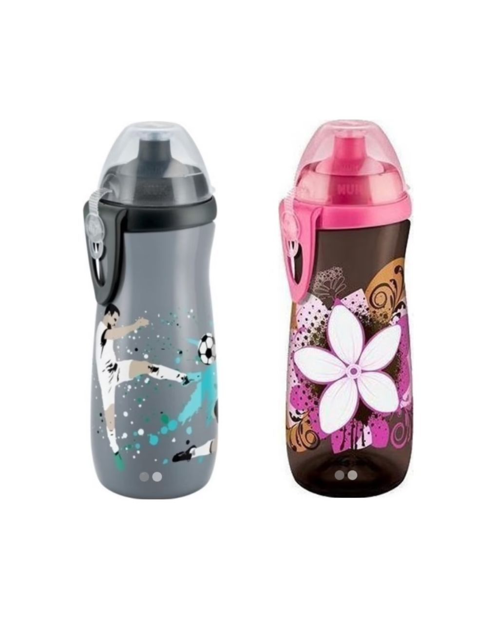 Nuk παγουράκι sports cup με καπάκι push-pull 450ml, σε 2 σχέδια