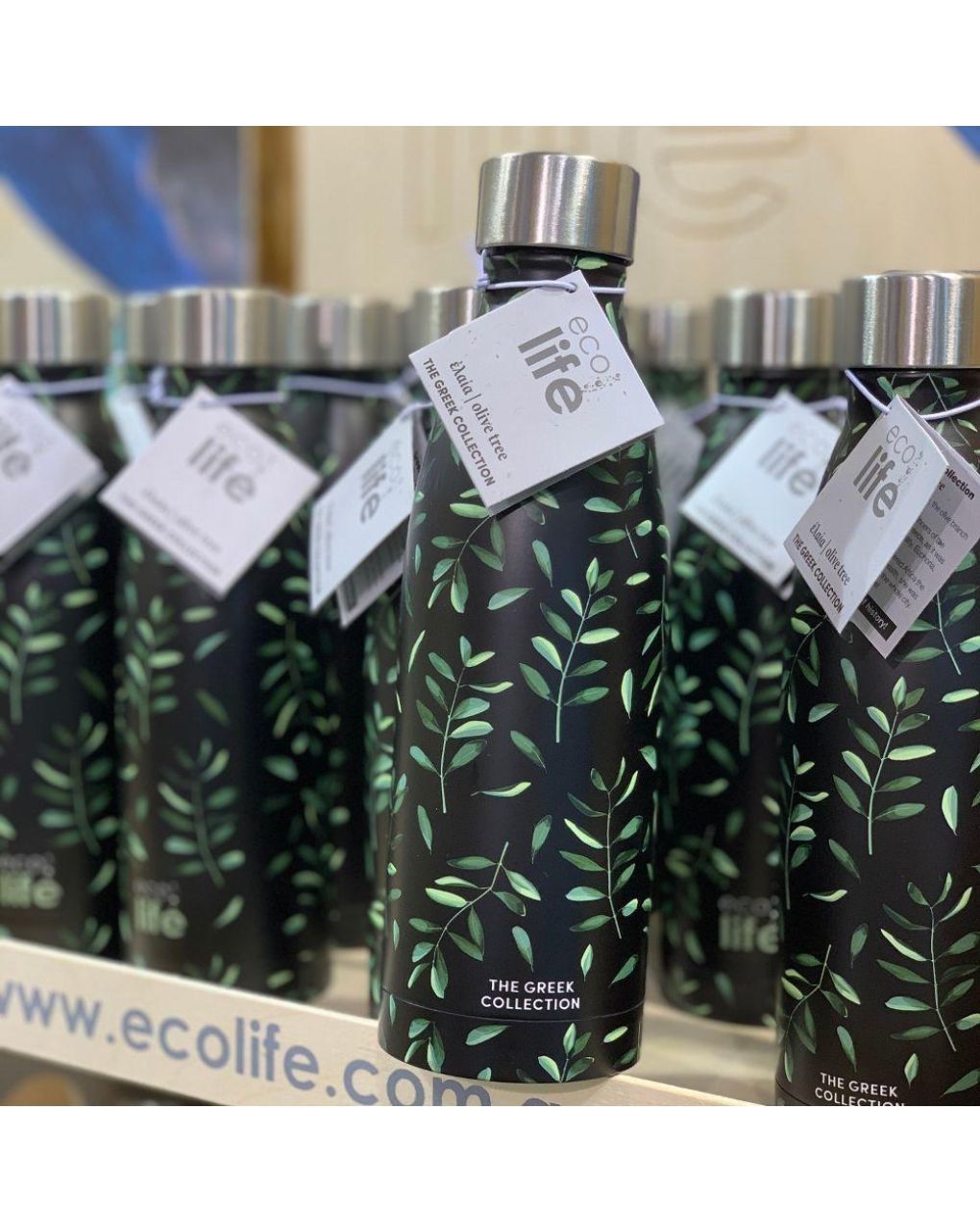 Ecolife μεταλλικό μπουκάλι θερμός 500ml olive 33-bo-3017 - Ecolife