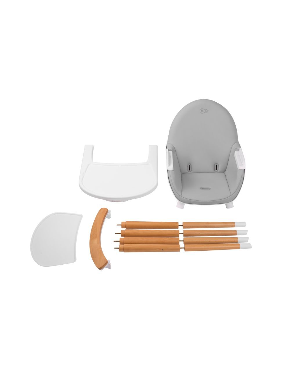 Kinderkraft καρεκλάκι φαγητού μετατρεπόμενο 2 σε 1 fini all grey kkkfinigryleg0 - Kinderkraft